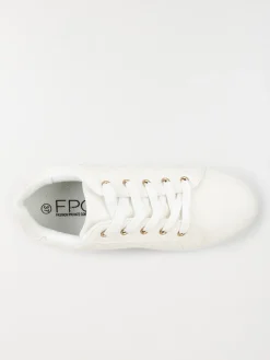 Baskets femme blanches à lacet (36-41)