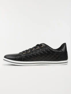 Baskets femme noires à lacet (36-41)