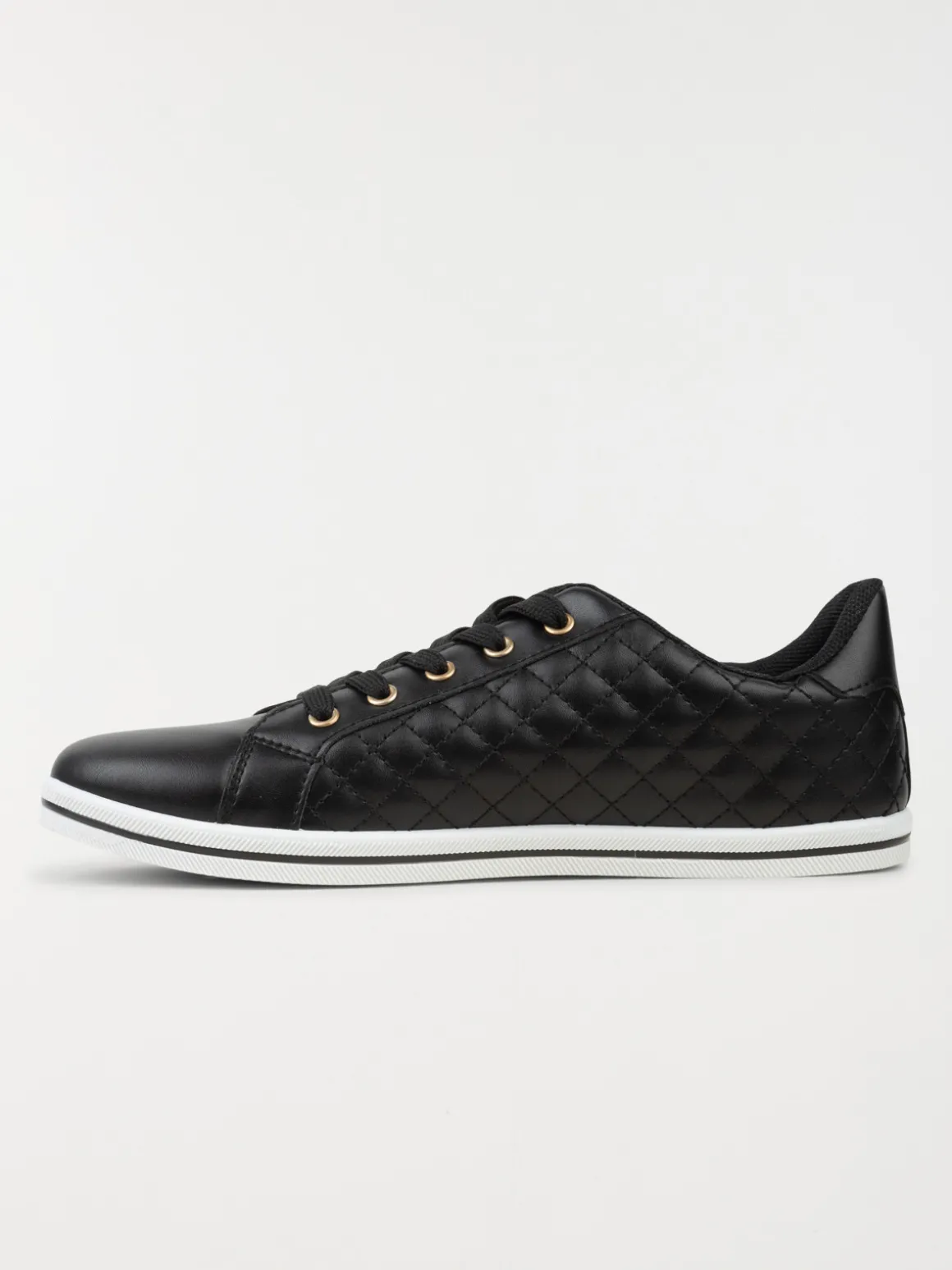 Baskets femme noires à lacet (36-41)