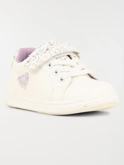 Baskets fleuries et coeur fille (20-23)