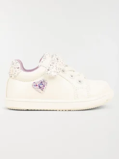 Baskets fleuries et coeur fille (20-23)