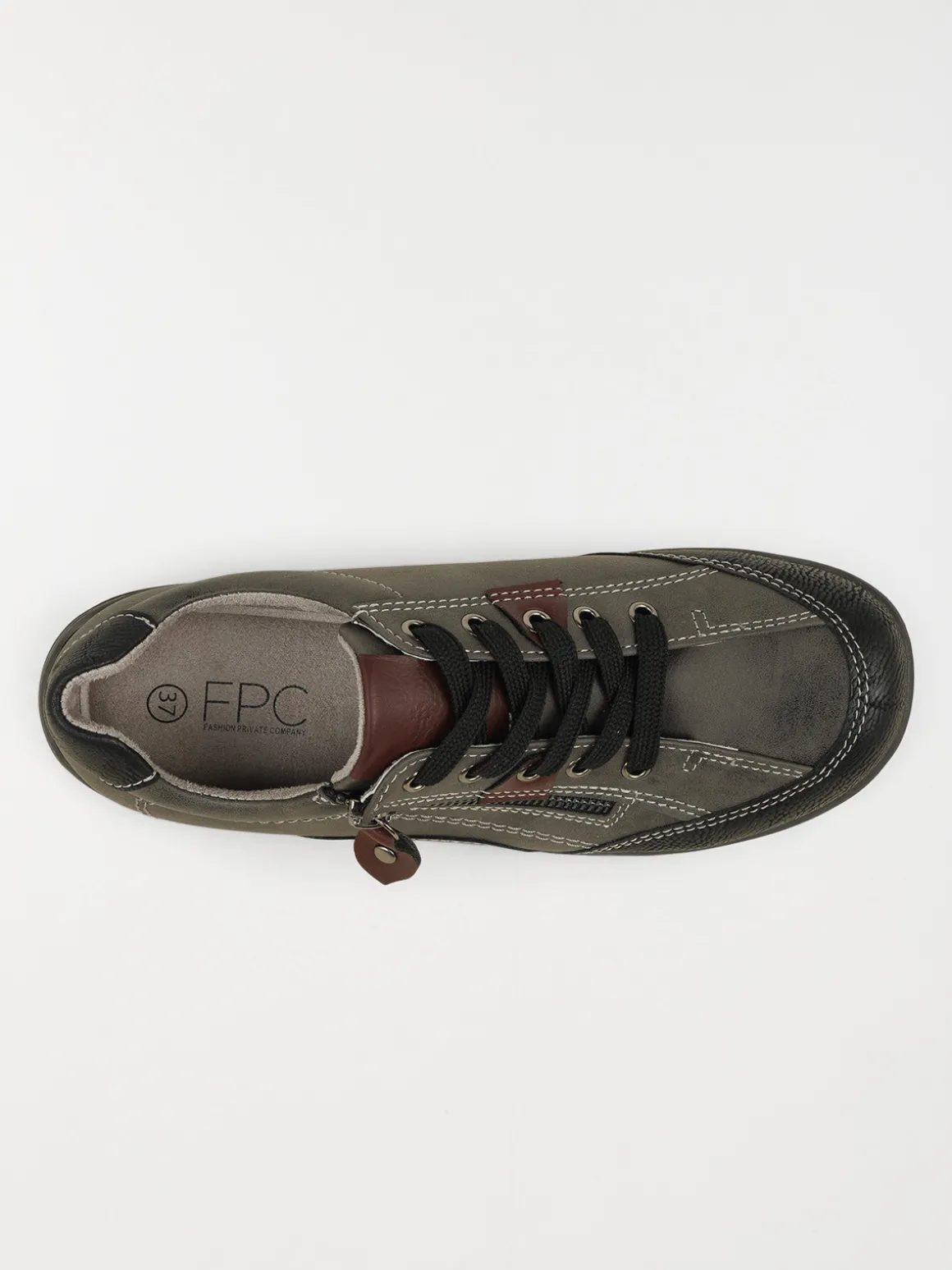 Baskets grises confort femme (37-42)