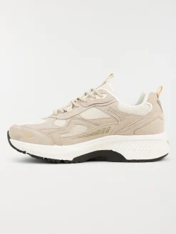 Baskets lacets femme beige (36-41)