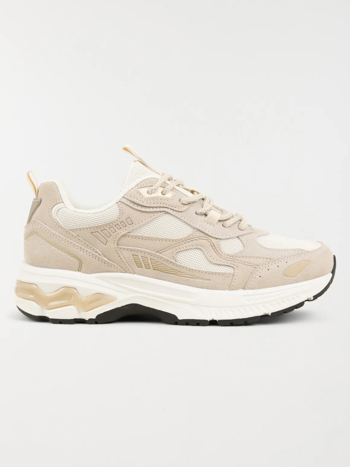 Baskets lacets femme beige (36-41)