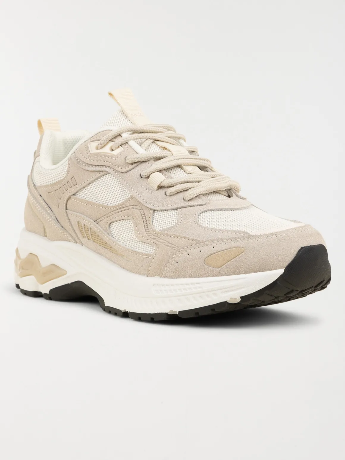 Baskets lacets femme beige (36-41)
