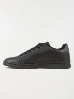 Baskets lacets noires femme (36-42)