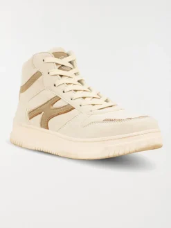 Baskets montantes beiges femme (36-41)