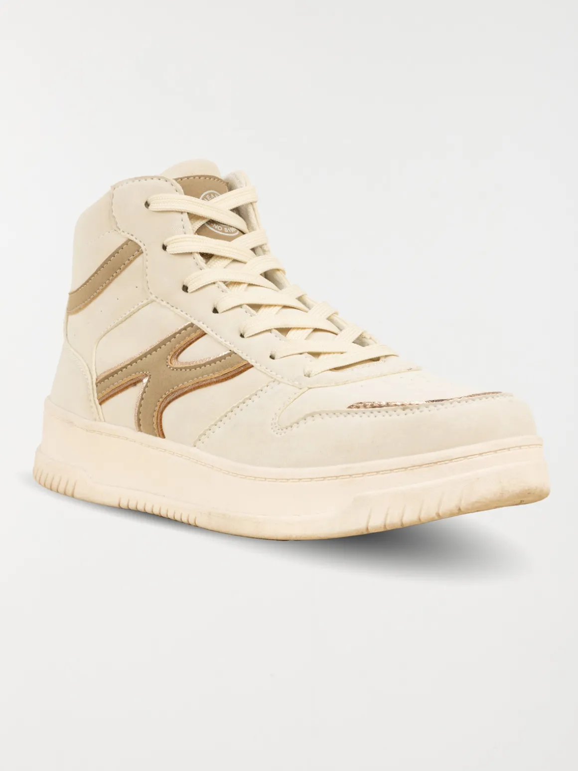 Baskets montantes beiges femme (36-41)