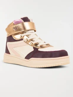 Baskets montantes coeur fille (31-37)