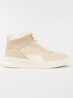 Baskets montantes femme beige (36-41)