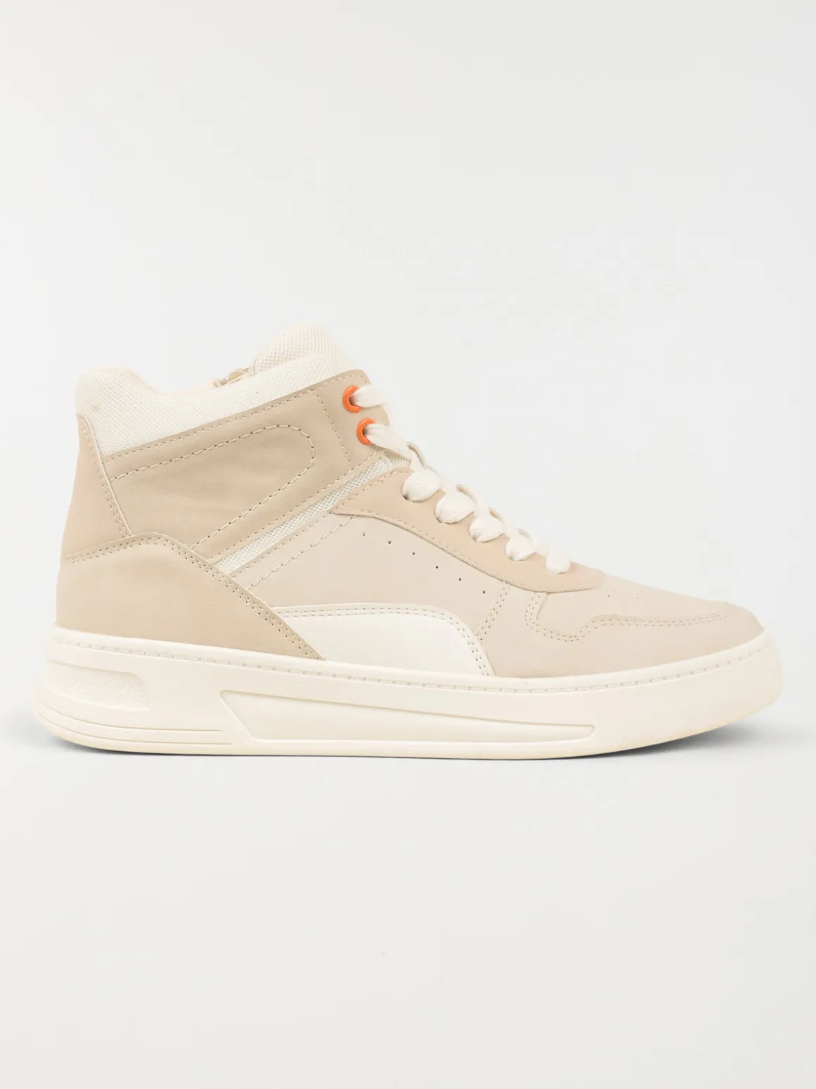 Baskets montantes femme beige (36-41)
