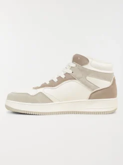 Baskets montantes femme beige (36-41)