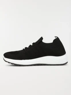 Baskets noires à lacets femme (36-42)