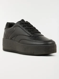 Baskets noires à lacets femme (36-41)