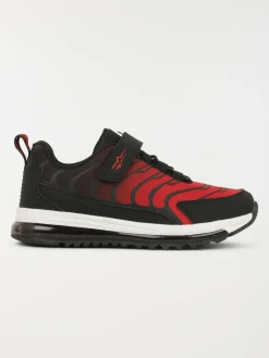 Baskets noires et rouges garçon (31-39)