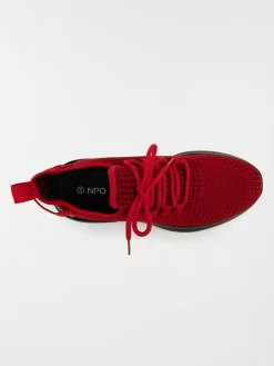 Baskets rouges à lacets homme (40-46)