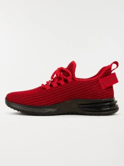 Baskets rouges à lacets homme (40-46)