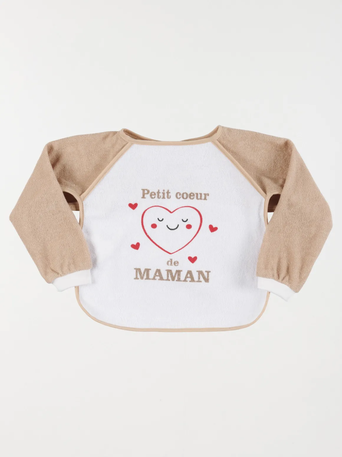 Bavoir petite coeur de maman bébé