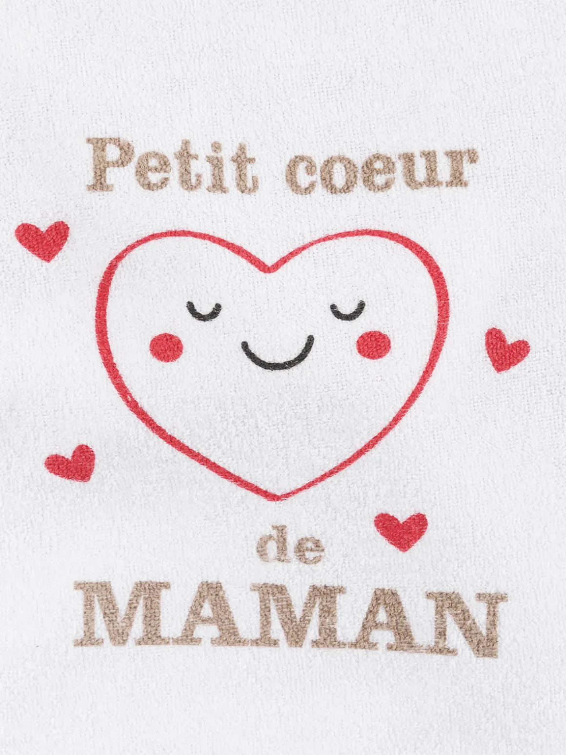 Bavoir petite coeur de maman bébé
