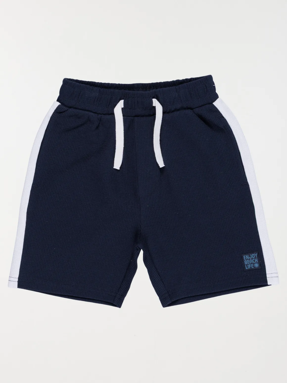 Bermuda bandes blanches garçon (3-12A)