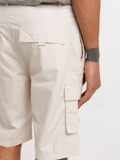 Bermuda beige clair multi-poches homme