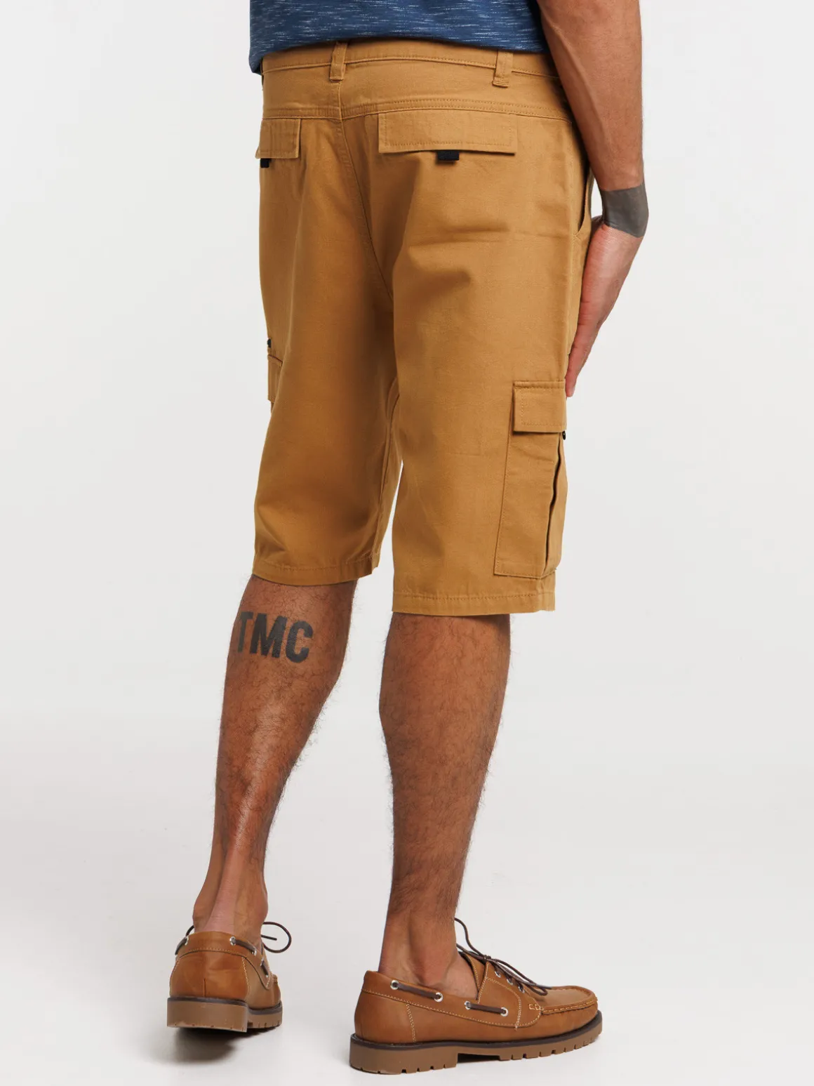 Bermuda cargo caramel homme