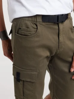 Bermuda cargo kaki homme