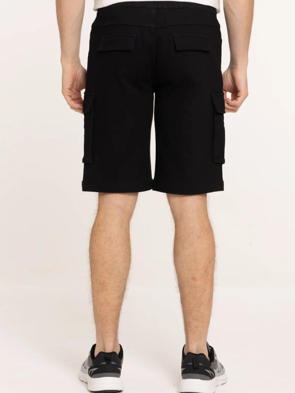 Bermuda cargo noir homme