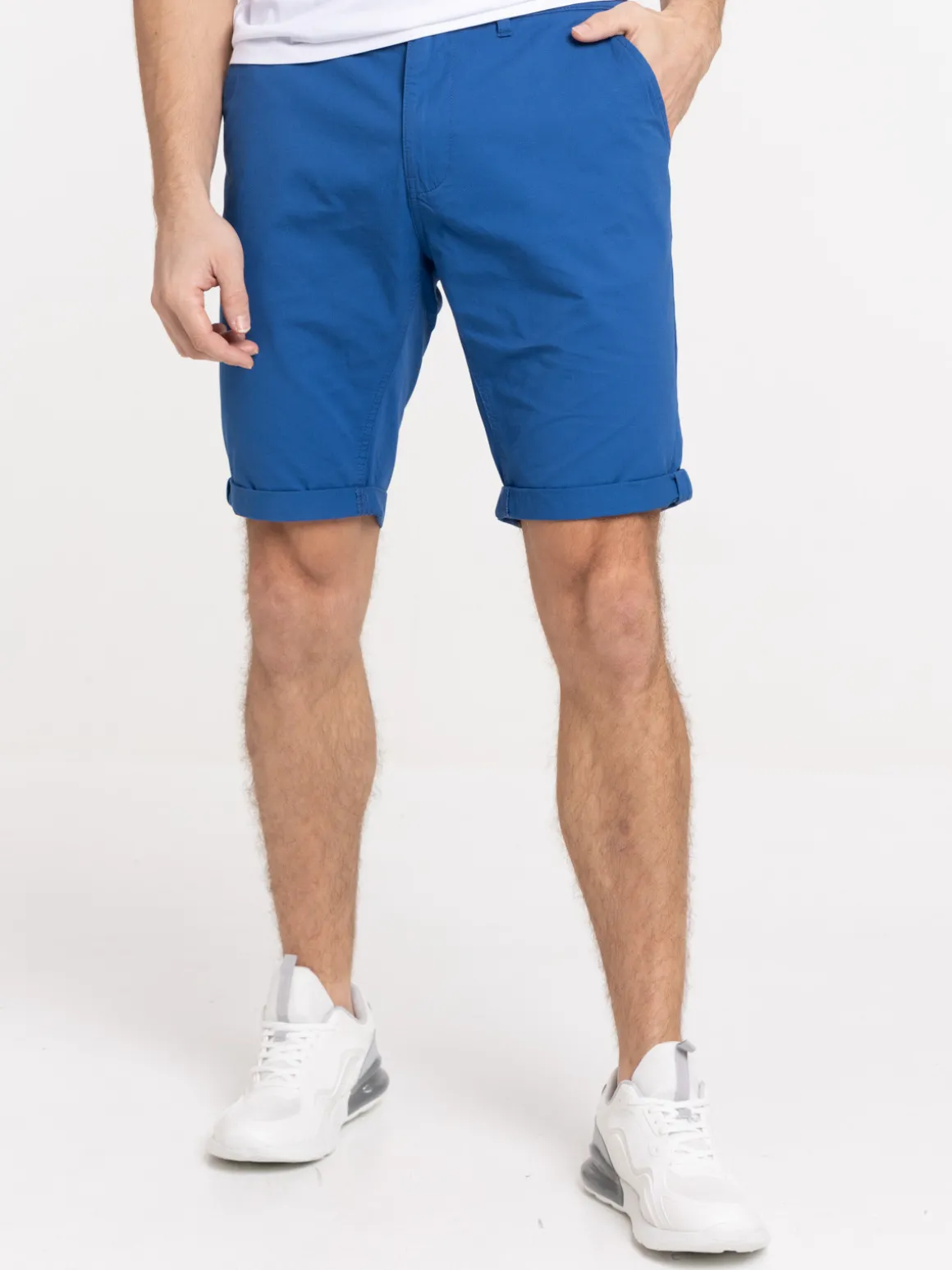 Bermuda coloris bleu franc homme