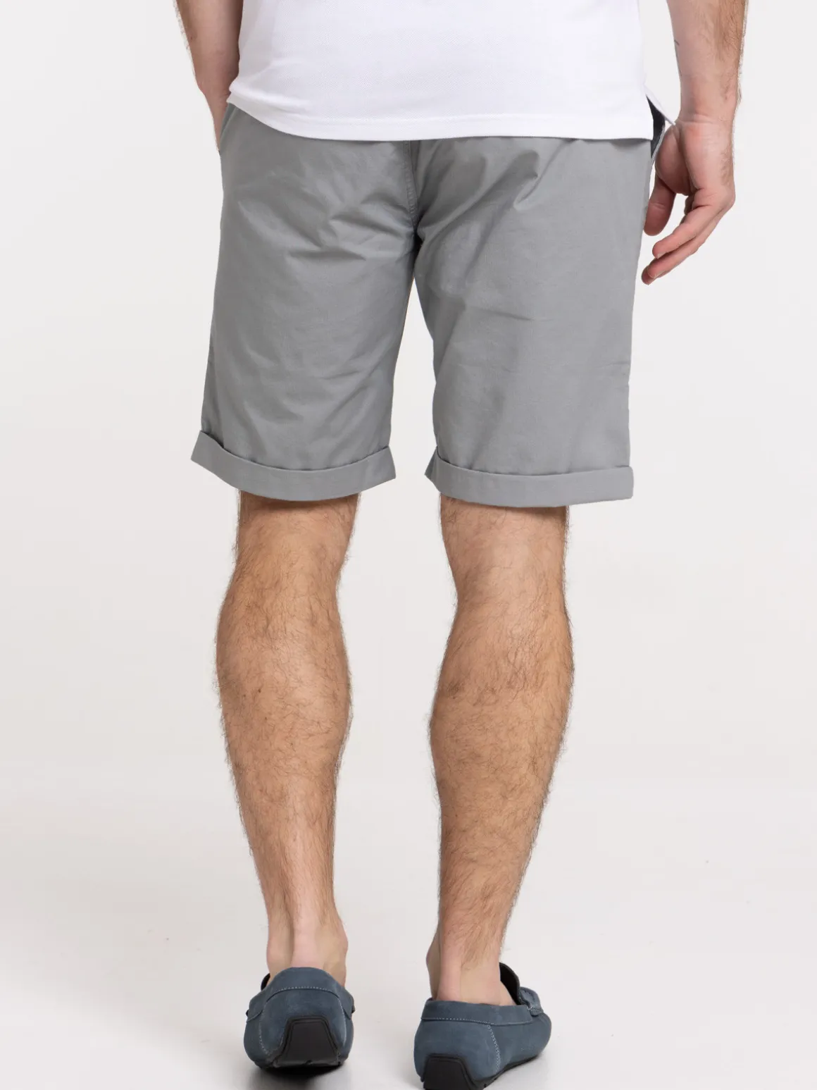 Bermuda coloris gris moyen homme