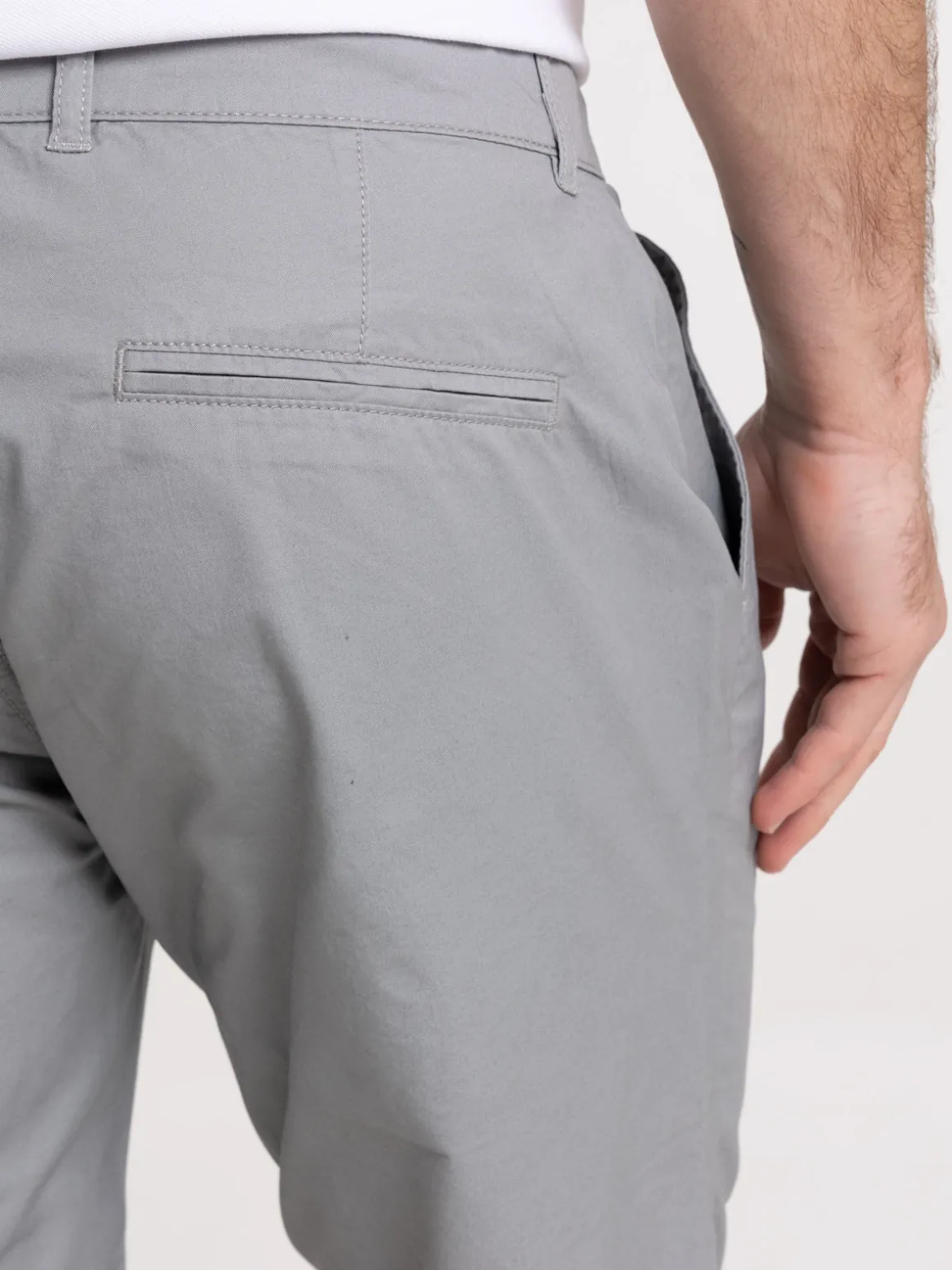Bermuda coloris gris moyen homme