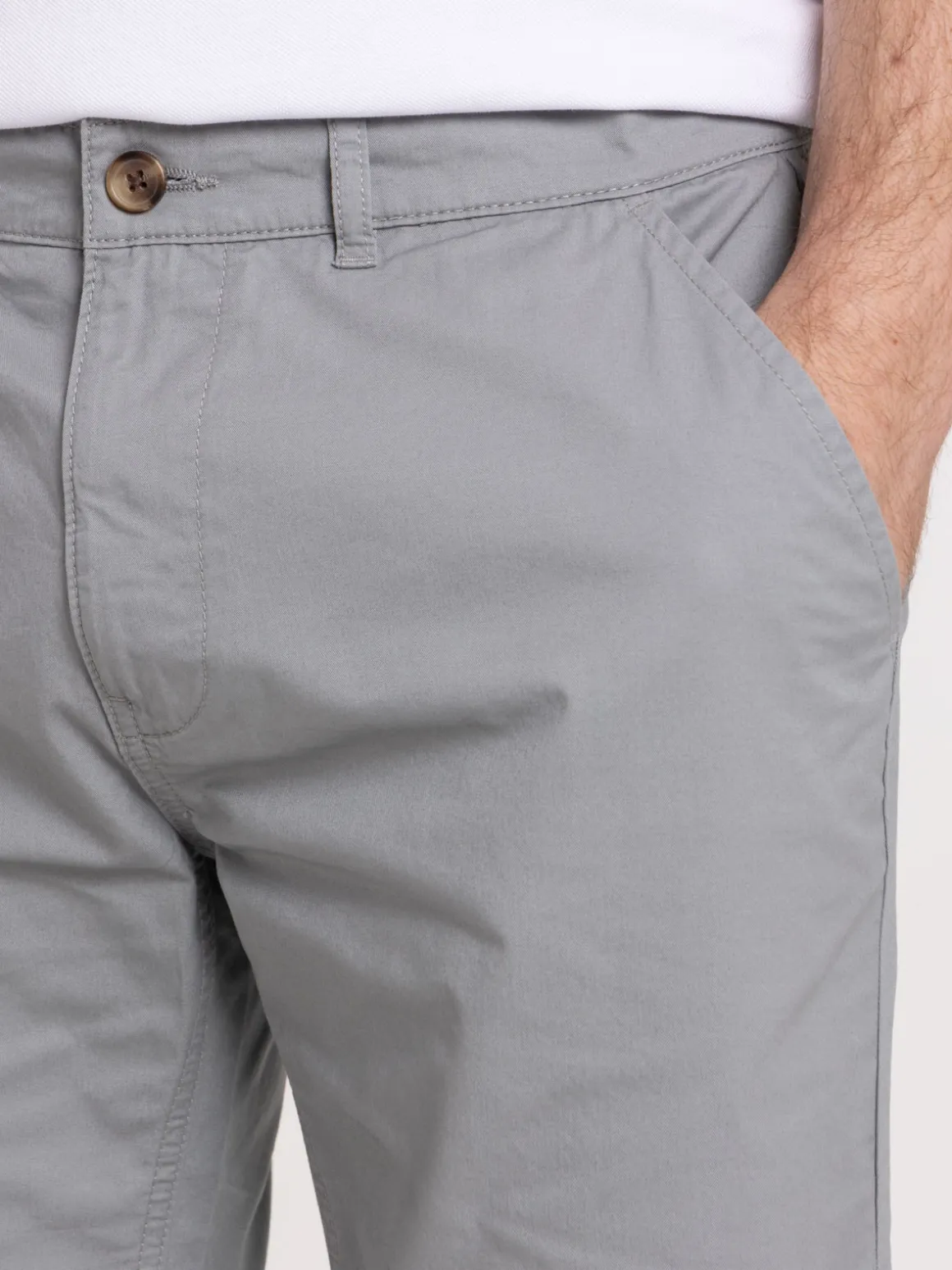 Bermuda coloris gris moyen homme