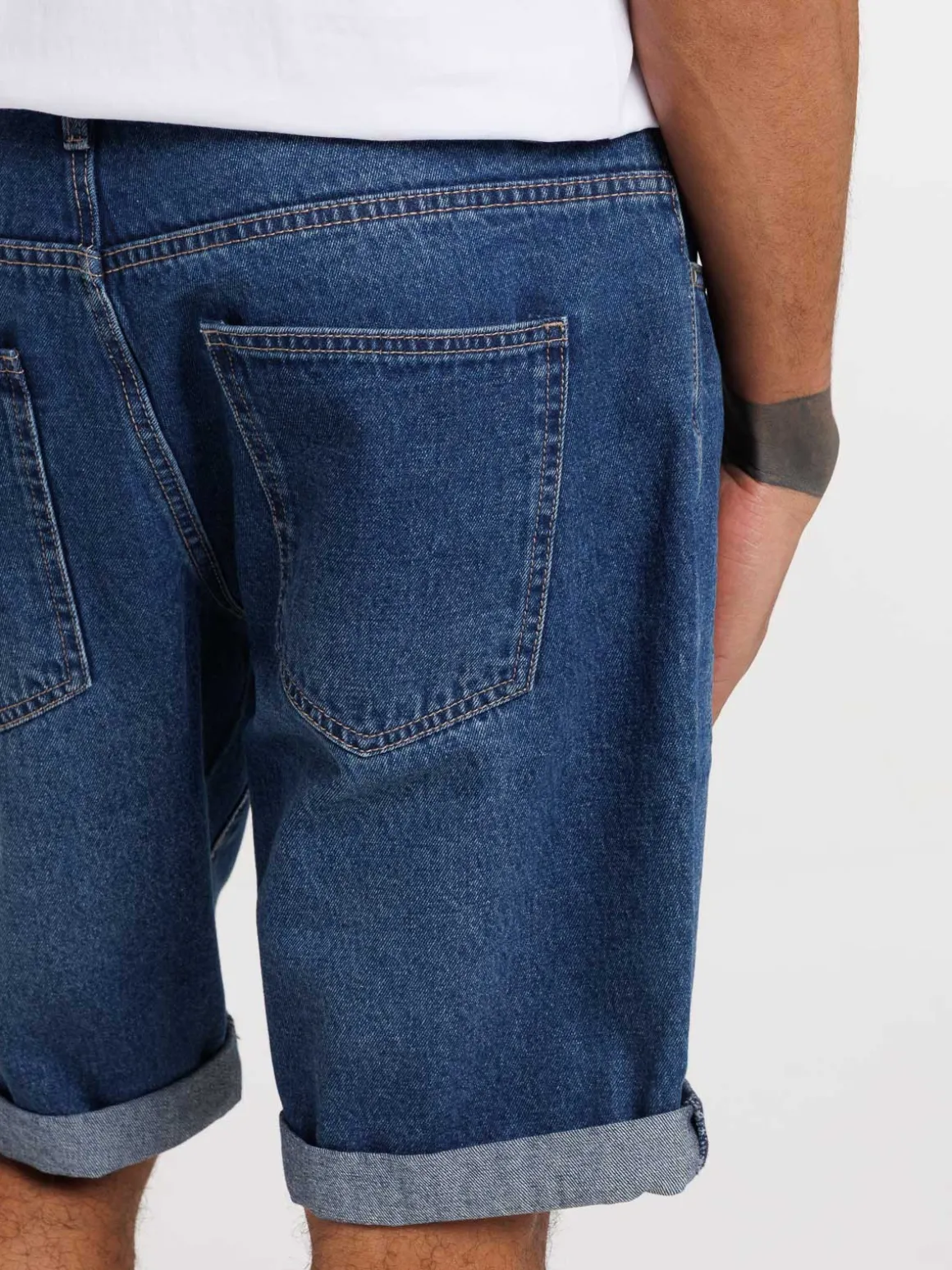 Bermuda en jean brut homme