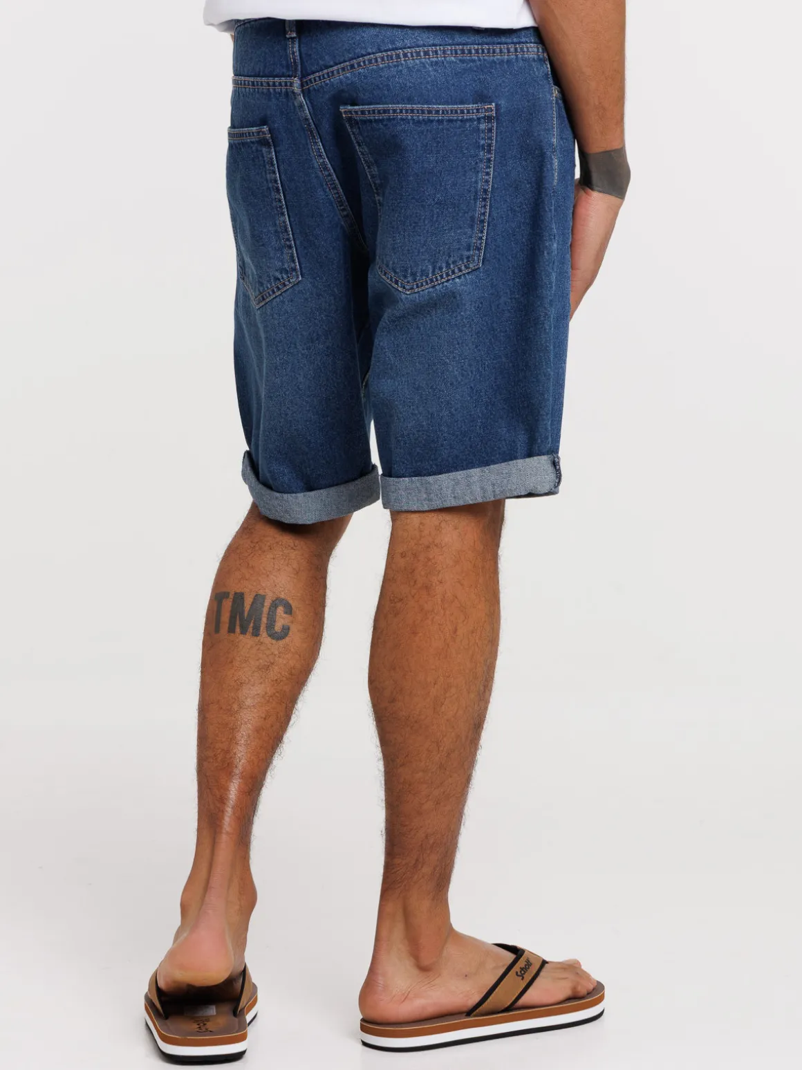 Bermuda en jean brut homme