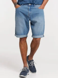 Bermuda en jean stone homme