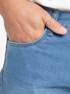 Bermuda jean stone coupe régular homme