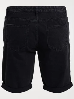 Bermuda noir grande taille homme