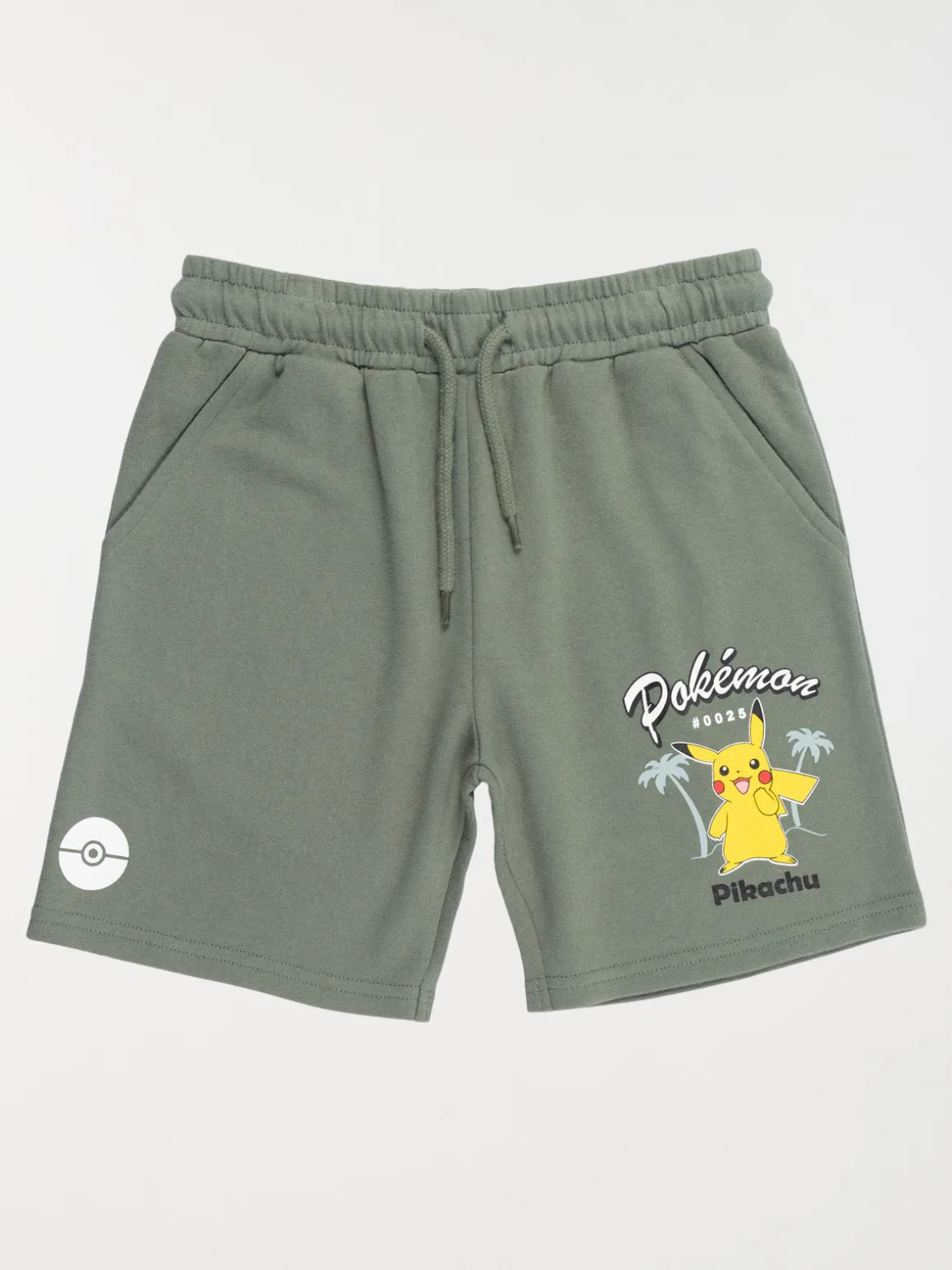 Bermuda Pikachu vert army garçon (3-12A)