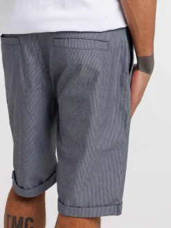 Bermuda rayé avec ceinture homme