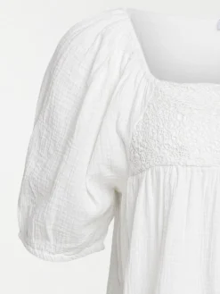 Blouse blanc cassé grande taille femme