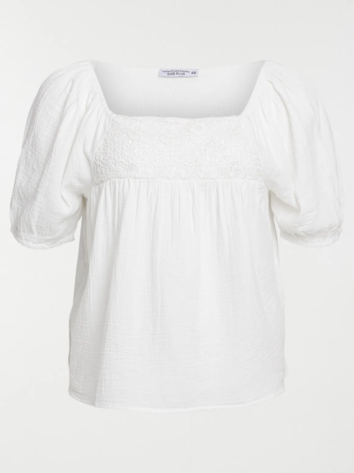 Blouse blanc cassé grande taille femme