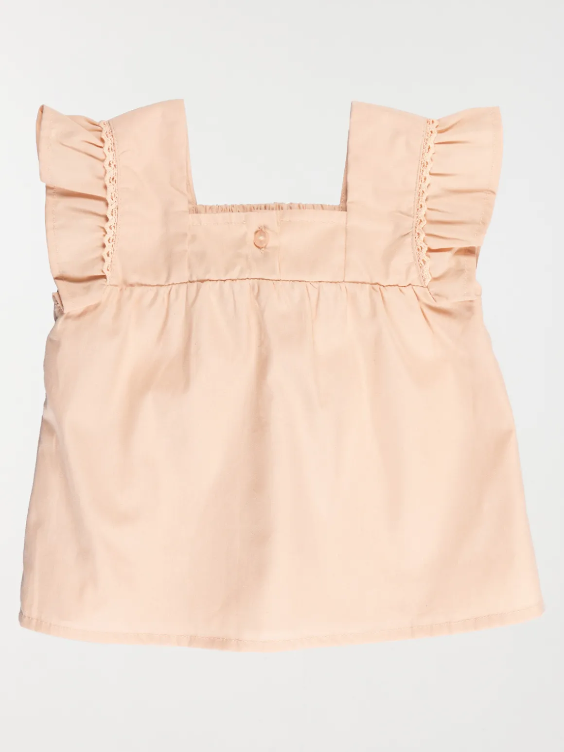 Blouse bretelles volantées fille (3-36M)