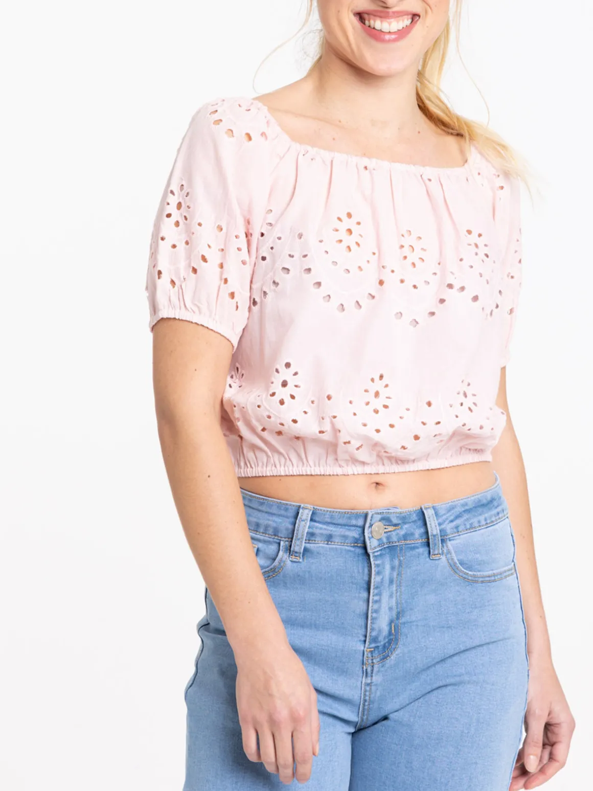 Blouse broderie anglaise femme