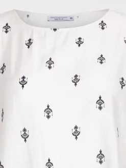 Blouse col rond grande taille femme