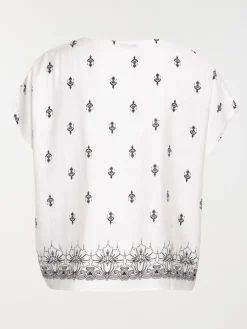 Blouse col rond grande taille femme