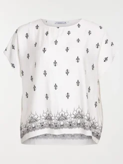 Blouse col rond grande taille femme