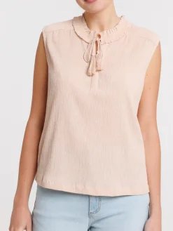 Blouse col smocké femme