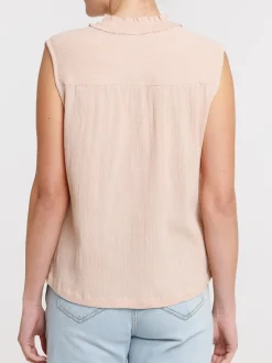 Blouse col smocké femme