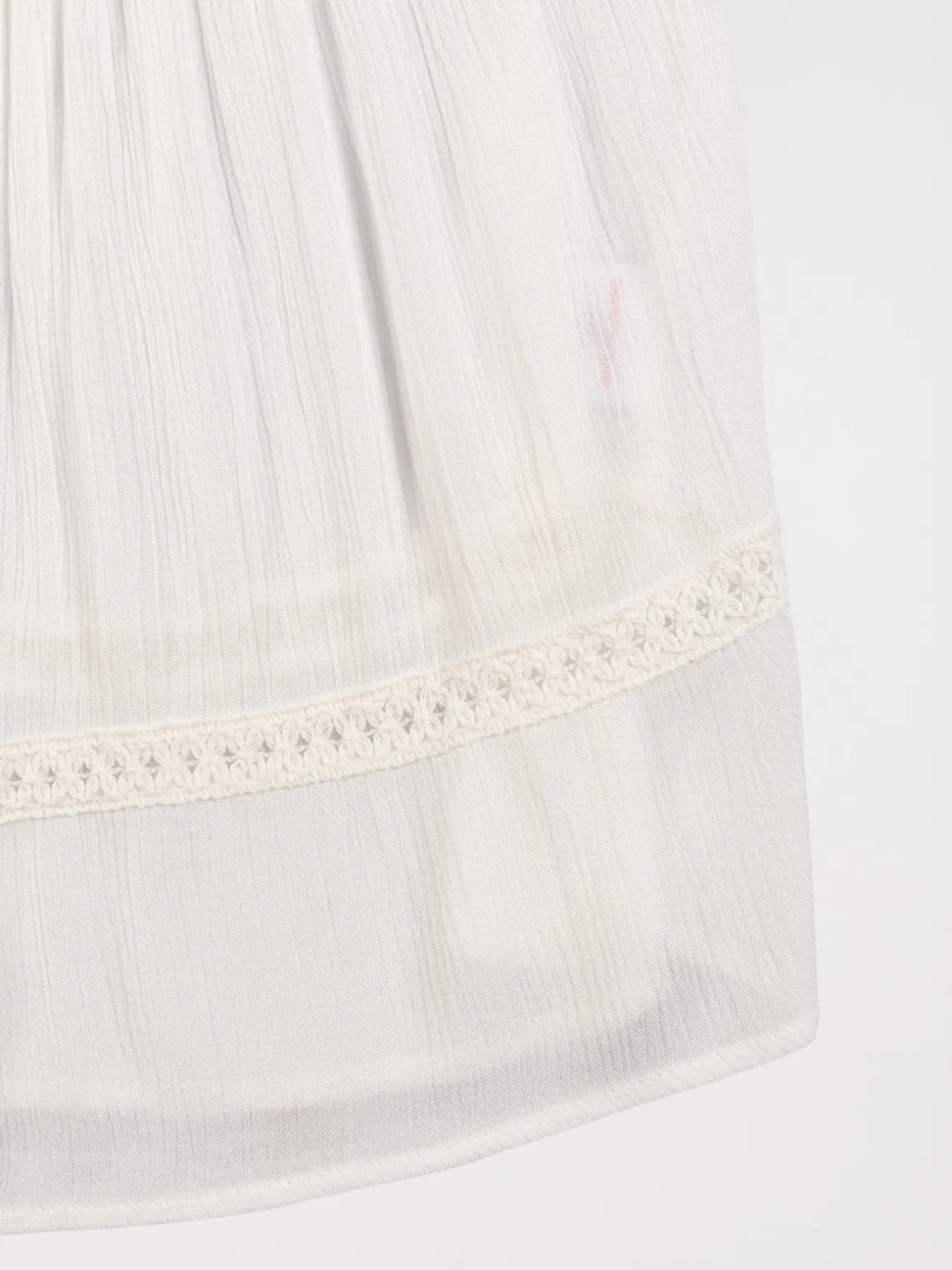 Blouse détail macramé fille (10-16A)