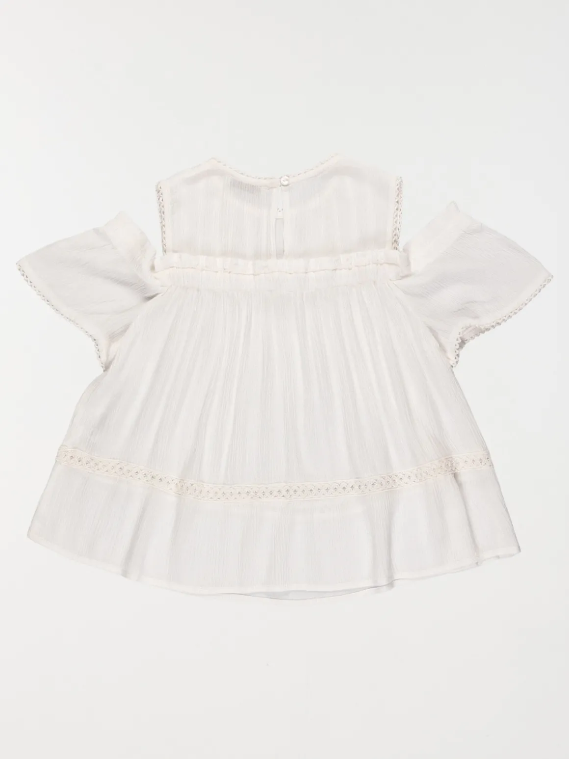 Blouse détail macramé fille (10-16A)